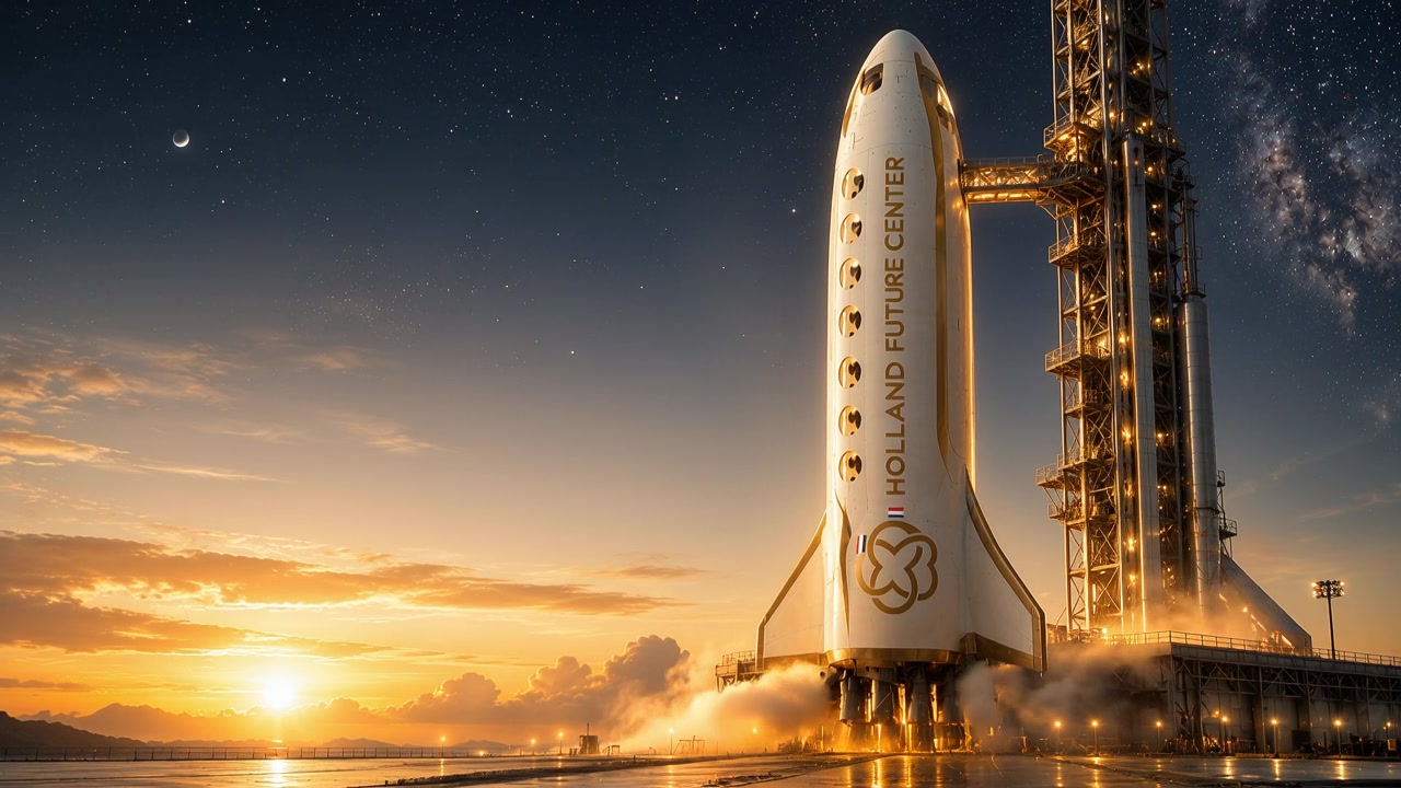 De Holland Future Center-shuttle klaar voor lancering